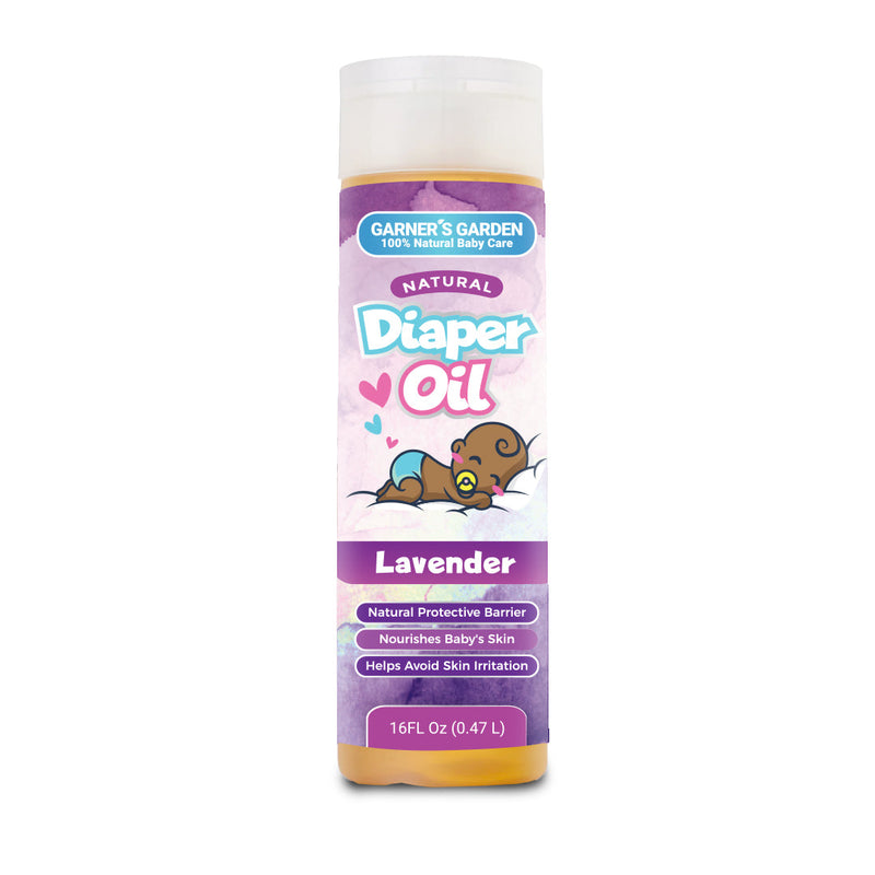 Garner's Garden Diaper Oil | Natural Baby Care Lavender 16oz / Lavender Diaper Oil