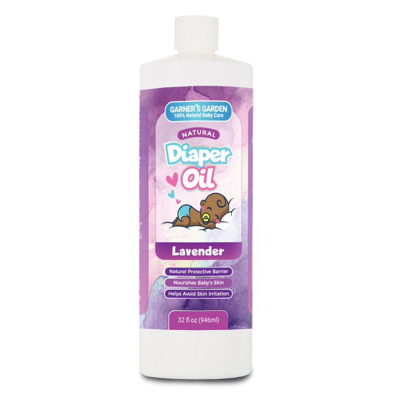 Garner's Garden Diaper Oil | Natural Baby Care Lavender 32oz / Lavender Diaper Oil