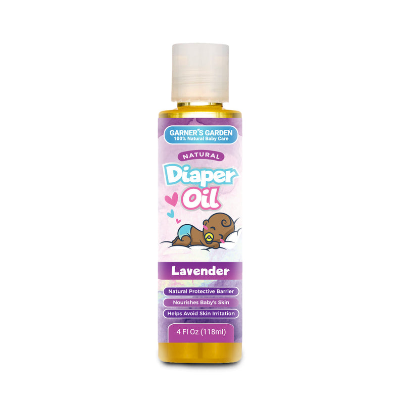 Garner's Garden Diaper Oil | Natural Baby Care White Smoke 4oz / Lavender Diaper Oil