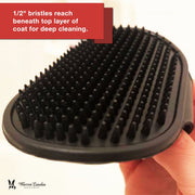Warren London Grooming Bath Brush Pet Combs & Brushes White Smoke Red,Black