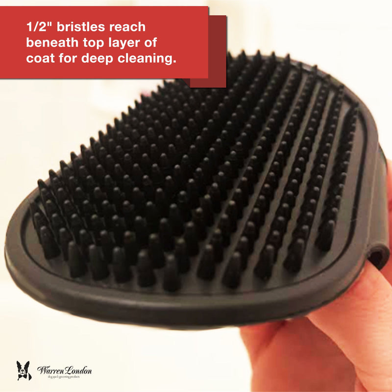 Warren London Grooming Bath Brush Pet Combs & Brushes White Smoke Red,Black