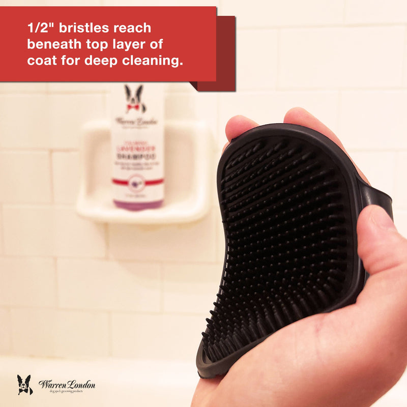 Warren London Grooming Bath Brush Pet Combs & Brushes Bisque Red,Black