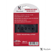 Warren London Grooming Bath Brush Pet Combs & Brushes White Smoke Red,Black