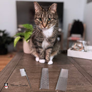 Warren London Carding Cat Comb Pet Combs & Brushes Dim Gray