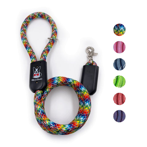 Warren London Rope Leash - 6 Styles Leashes, Collars & Accessories White Smoke Rainbow,Red,Purple,Pink,Blue,Green