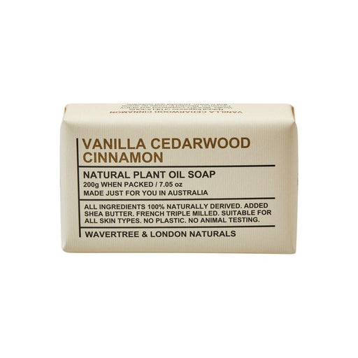 Wavertree & London Wavertree & London Vanilla Cedarwood Cinnamon Natural Soap 7 Oz Natural Soap Gray