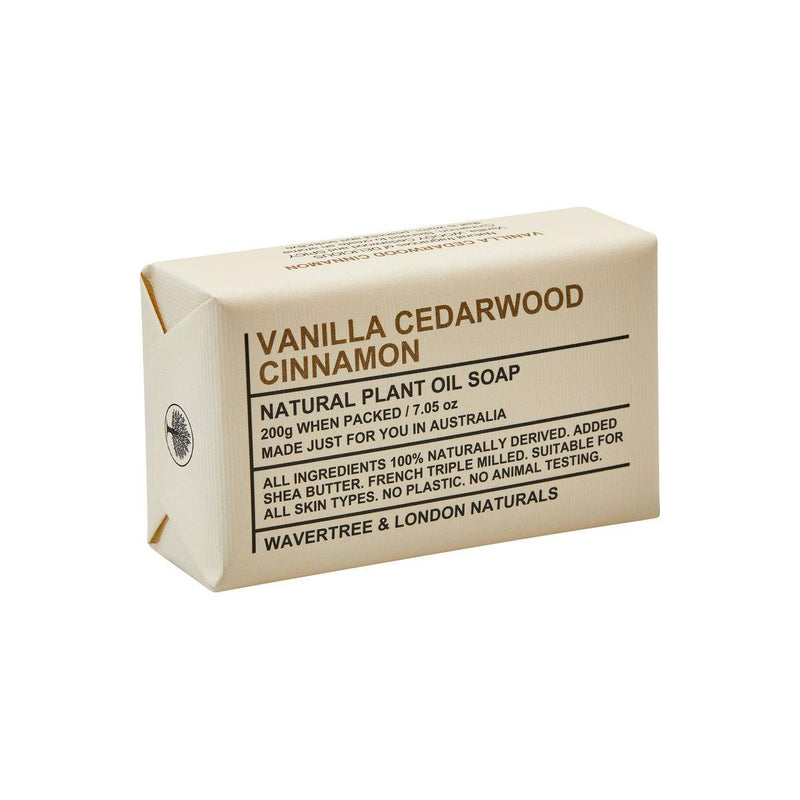 Wavertree & London Wavertree & London Vanilla Cedarwood Cinnamon Natural Soap 7 Oz Natural Soap Tan