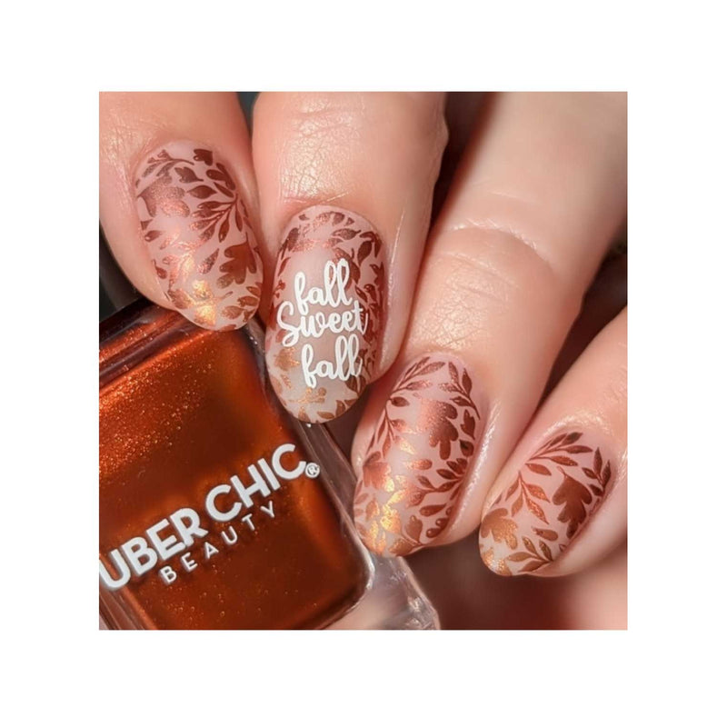 UberChic Beauty What A Wonder-Fall World Stamping Plate Rosy Brown