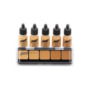 Graftobian Make-Up Company GlamAire Airbrush & HD Crème Sampler Packs Rosy Brown Warm #2 Sampler Pack