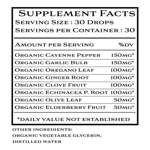 Khroma Herbal Products Warrior - For Your Immune System (Liquid) Supplements Black