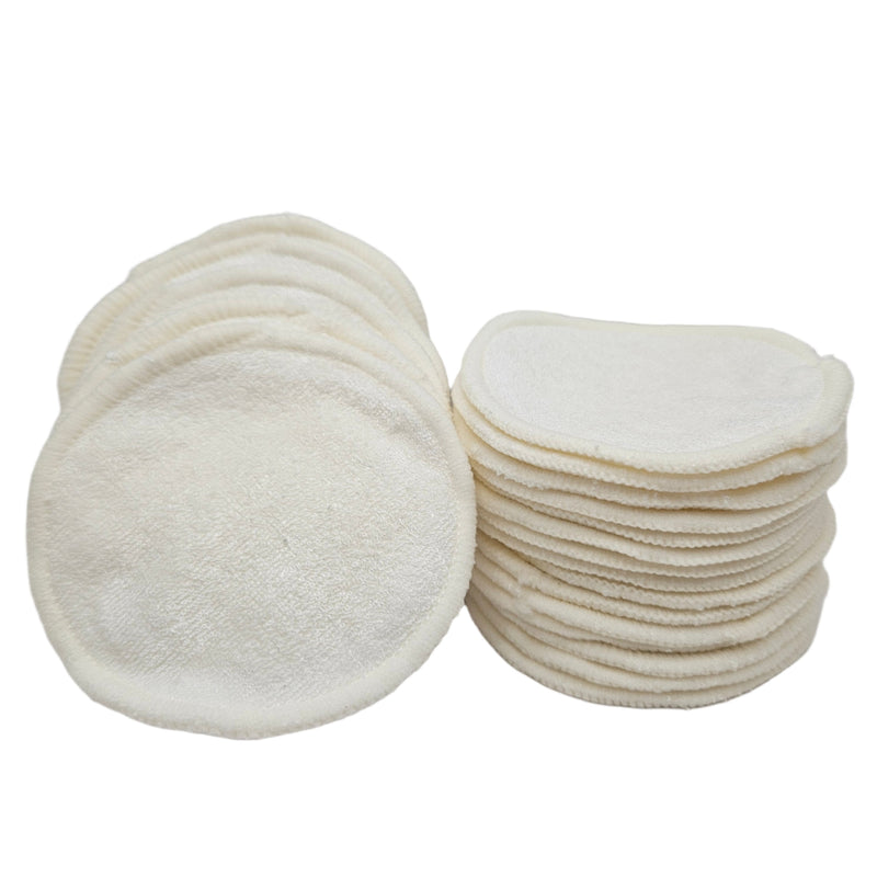 By Robin Creations Clear Skin Facial Cleanser & Makeup Remover Pads for Acne-Prone Skin Facial Cleansers White Smoke 20 Washable Organic Cotton Pads Only (No Liquid)