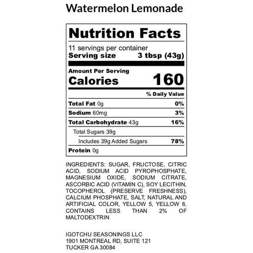 Igotchu Seasonings Igotchu Watermelon Lemonade Juice White Smoke