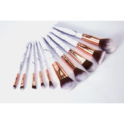 Lurella Cosmetics Deluxe Marble Brush Set Brush Set Lavender Black,Pink,White