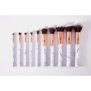 Lurella Cosmetics Deluxe Marble Brush Set Brush Set Light Gray Black,Pink,White
