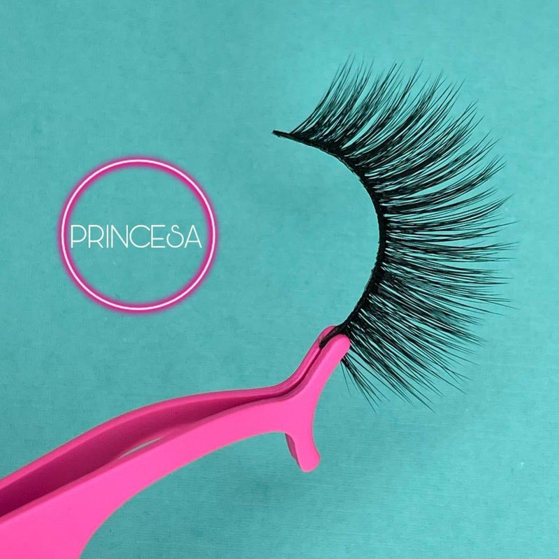 Prolux Cosmetics 3 Pair Faux Mink Lashes Set Medium Aquamarine Style #1,Style #2,Style #3
