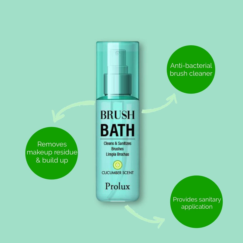 Prolux Cosmetics Brush Bath | Makeup Brush Cleaner Brush Cleaner Light Blue Green-Cucumber Scent