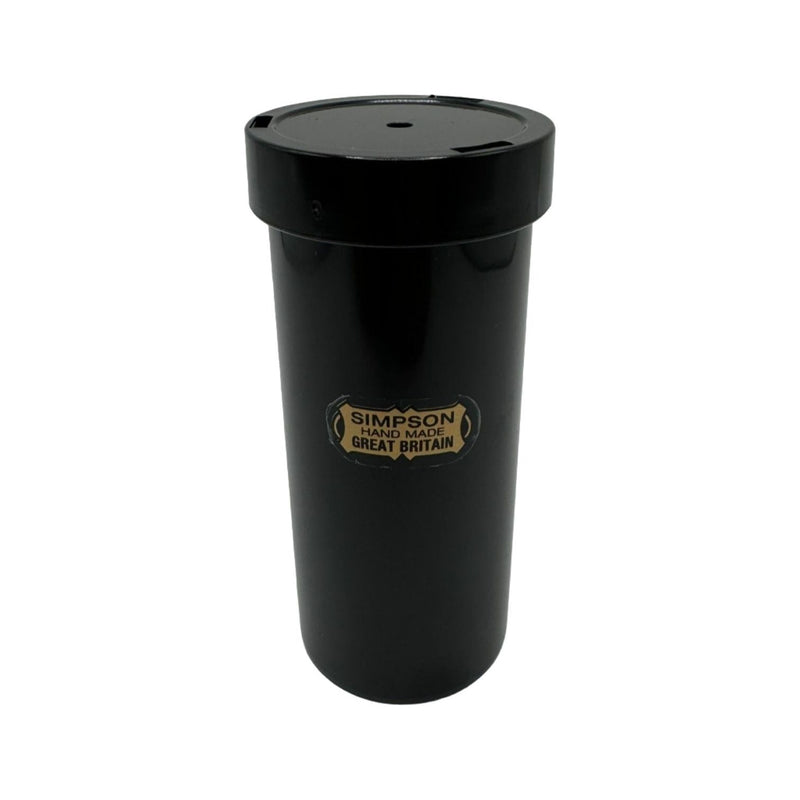 Simpsons Simpson Black Shaving Brush Travel Tube - Small Shaving Brush Travel Tube Black