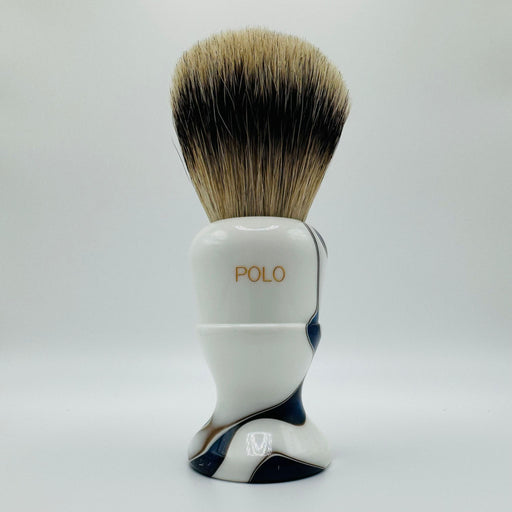 Simpsons Simpson LE Polo 12 Best Badger Sapphire Candy Shaving Brush Shaving Brush Gray
