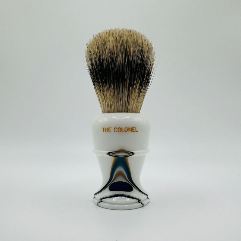 Simpsons Simpson LE Colonel X2L Best Badger Sapphire Candy Shaving Brush Shaving Brush Gray
