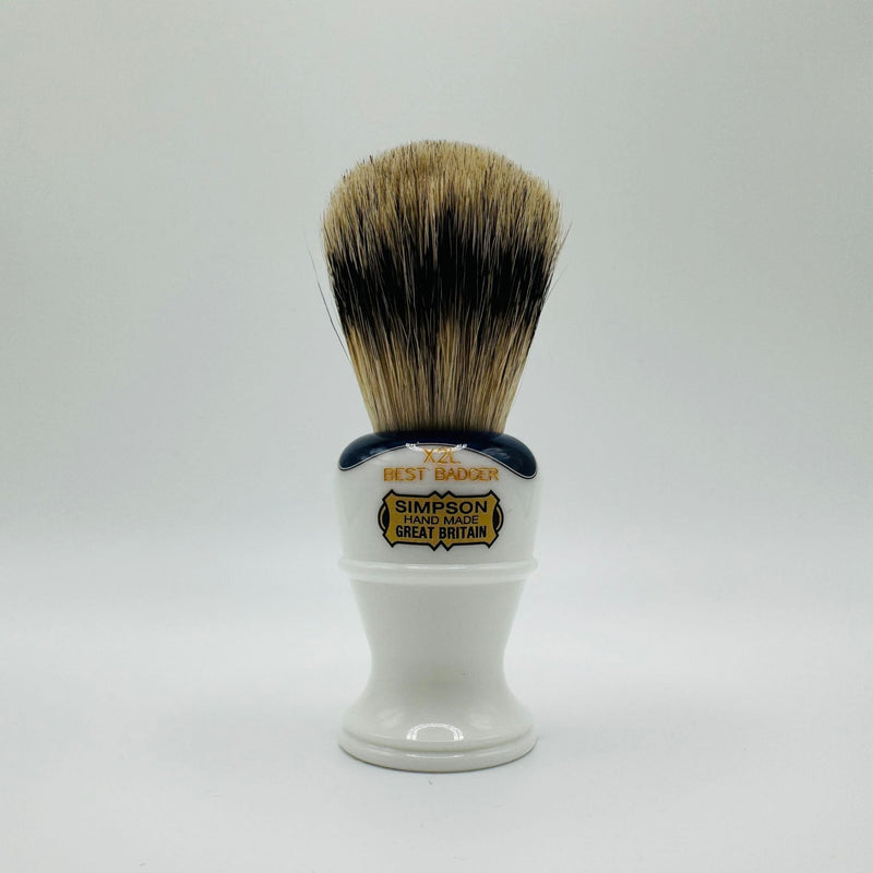 Simpsons Simpson LE Colonel X2L Best Badger Sapphire Candy Shaving Brush Shaving Brush Gray