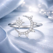 Bids.com 925 Sterling Silver Pavé Setting CZ Ring Rings Light Gray