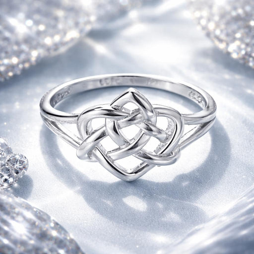Bids.com 925 Sterling Silver Ring Size 6.0 with Platinum Plating Rings White Smoke 6,7,8
