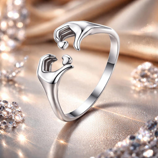 Bids.com S925 Oxidized Silver 0.17cm Ring Rings Light Gray