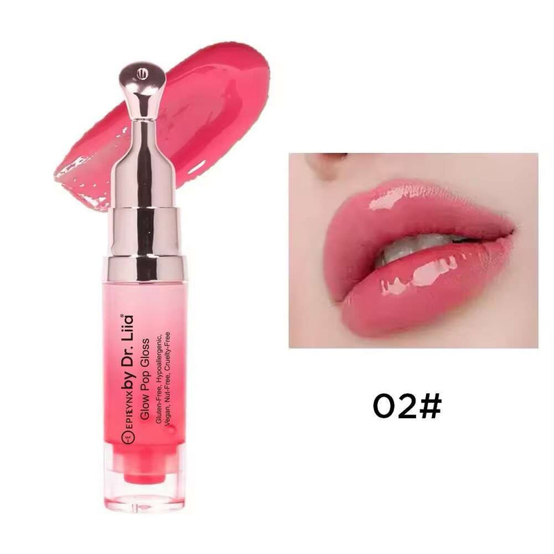 Glow Pop Lip Stain – Long-Wear Buildable Tint, Vegan, Gluten-Free & Nut-Free