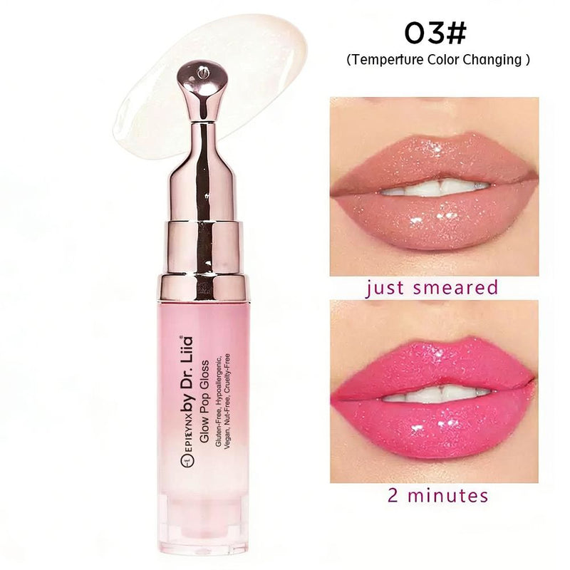Glow Pop Lip Stain – Long-Wear Buildable Tint, Vegan, Gluten-Free & Nut-Free