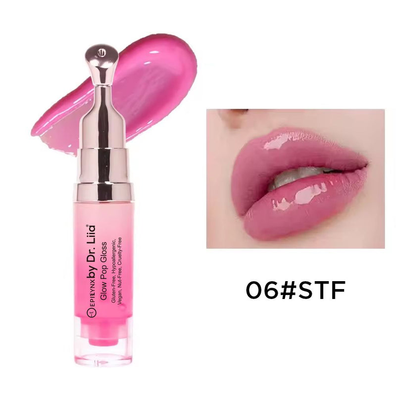 Glow Pop Lip Stain – Long-Wear Buildable Tint, Vegan, Gluten-Free & Nut-Free