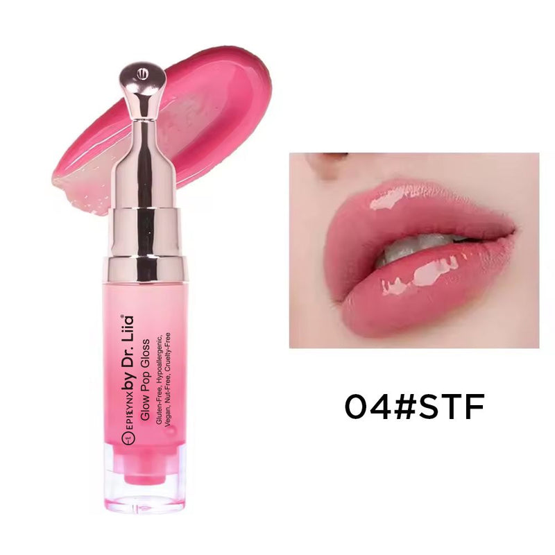 Glow Pop Lip Stain – Long-Wear Buildable Tint, Vegan, Gluten-Free & Nut-Free