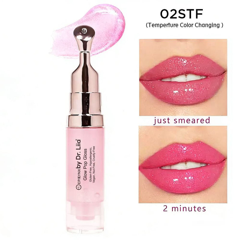 Glow Pop Lip Stain – Long-Wear Buildable Tint, Vegan, Gluten-Free & Nut-Free