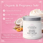 Glimmer Goddess® Organic Skin Care Organic Whipped Body Butter for Extremely Dry Skin Lotions & Creams Light Pink Lavender Lemon - Best Seller,Autumn Breeze,Blood Orange,Candy Cane,Caribbean Breeze,Christmas Cookie,Cinnamon Apple Cider,Citrus Basil,Citrus Crush,Citrus Mango,Coastal Reverie,Coconut,Coconut Lime,Coconut Vanilla,Evening Snow,Frankincense & Myrrh,Honeysu