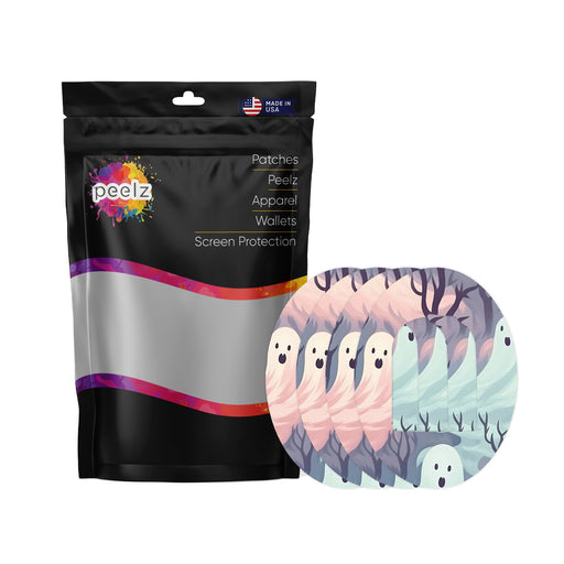 Peelz Wispy Ghosts Pod Patch Tape - Pump Peelz Patch Medical Tape White Smoke 12-Pack (Set of 12 Patches)