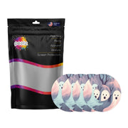 Peelz Wispy Ghosts Patch  Tape Designed for the FreeStyle Libre 2 Patch Medical Tape White Smoke 12-Pack Libre 2 (Set of 12 Patches)