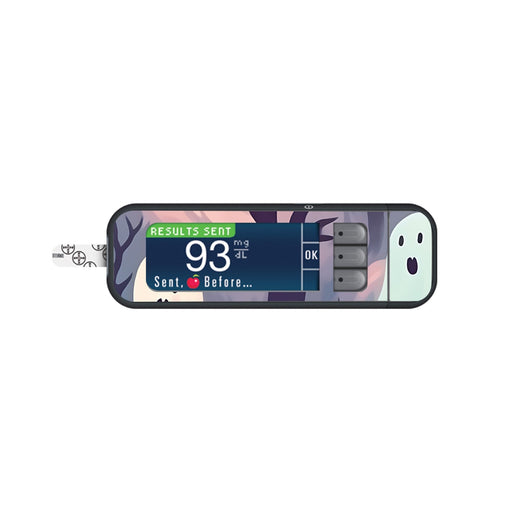 Peelz Wispy Ghosts for Bayer Contour Next Glucometer Peelz/Stickers White Smoke