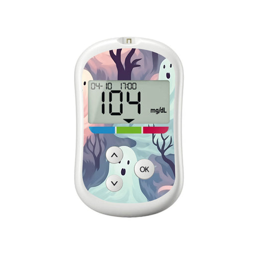 Peelz Wispy Ghosts for OneTouch Verio Flex Glucometer Peelz/Stickers White Smoke