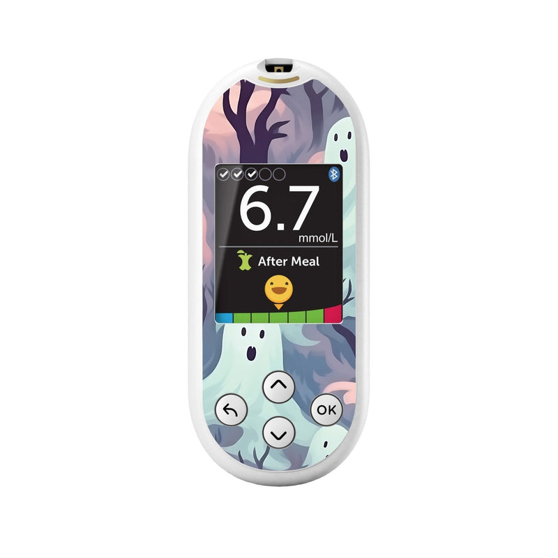Peelz Wispy Ghosts for OneTouch Verio Reflect Glucometer Peelz/Stickers White Smoke
