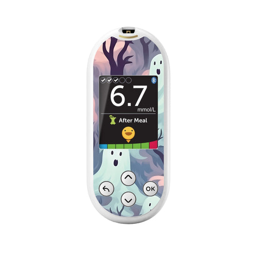 Peelz Wispy Ghosts for OneTouch Verio Reflect Glucometer Peelz/Stickers White Smoke