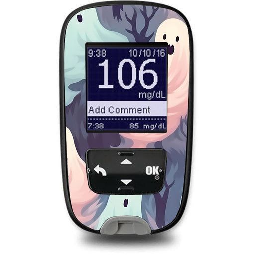 Peelz Wispy Ghosts for the Accu-Chek Guide Glucometer Peelz/Stickers White Smoke