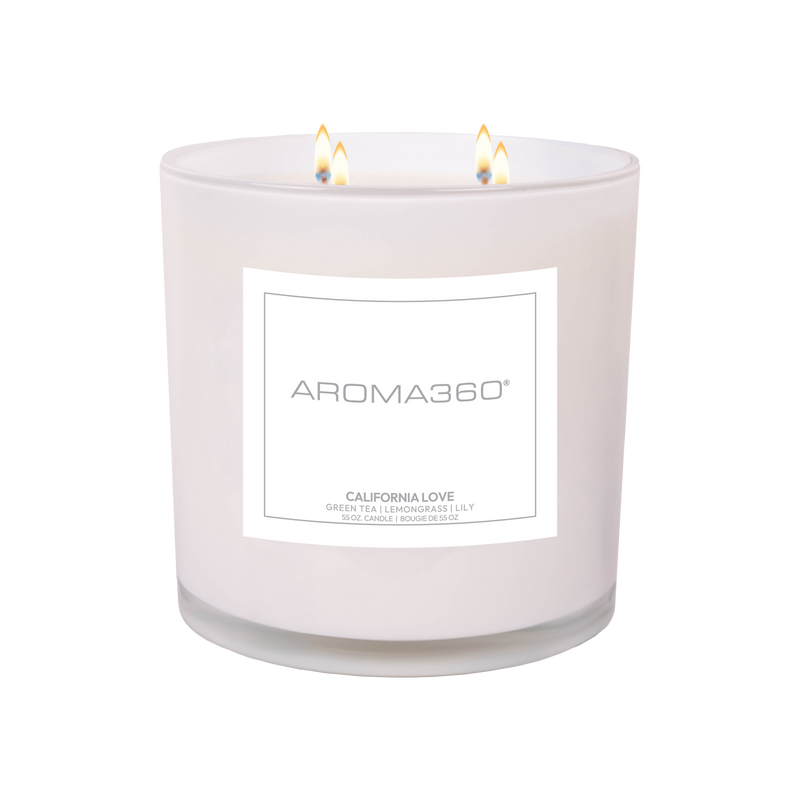 Aroma360 California Love 4-Wick Candle Candle White Smoke White