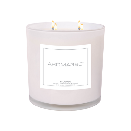 Aroma360 Escapade 4-Wick Candle Candle White Smoke White