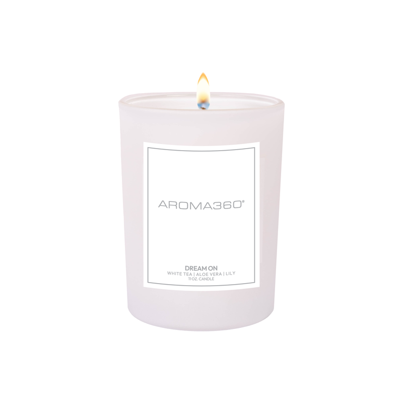Aroma360 Dream On Single-Wick Candle Candle White Smoke White