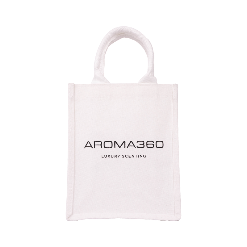 Aroma360 Luxury Canvas Tote Accessories Lavender Small / White