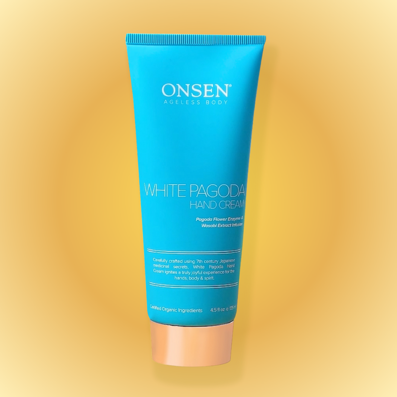 Onsen Secret White Pagoda Hand Cream Hand Cream Sandy Brown 135ml