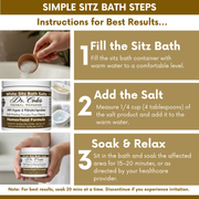 COLEHERBALS LLC 03 - Dr. Cole's Hemorrhoid Salts White Herbal Dark Khaki
