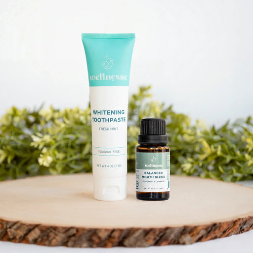Wellnesse Toothpaste + Balanced Mouth Blend Set bundle White Smoke