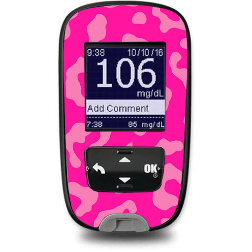 Peelz Wild Cat Bayer Contour© Next One Glucometer Peelz/Stickers White Smoke