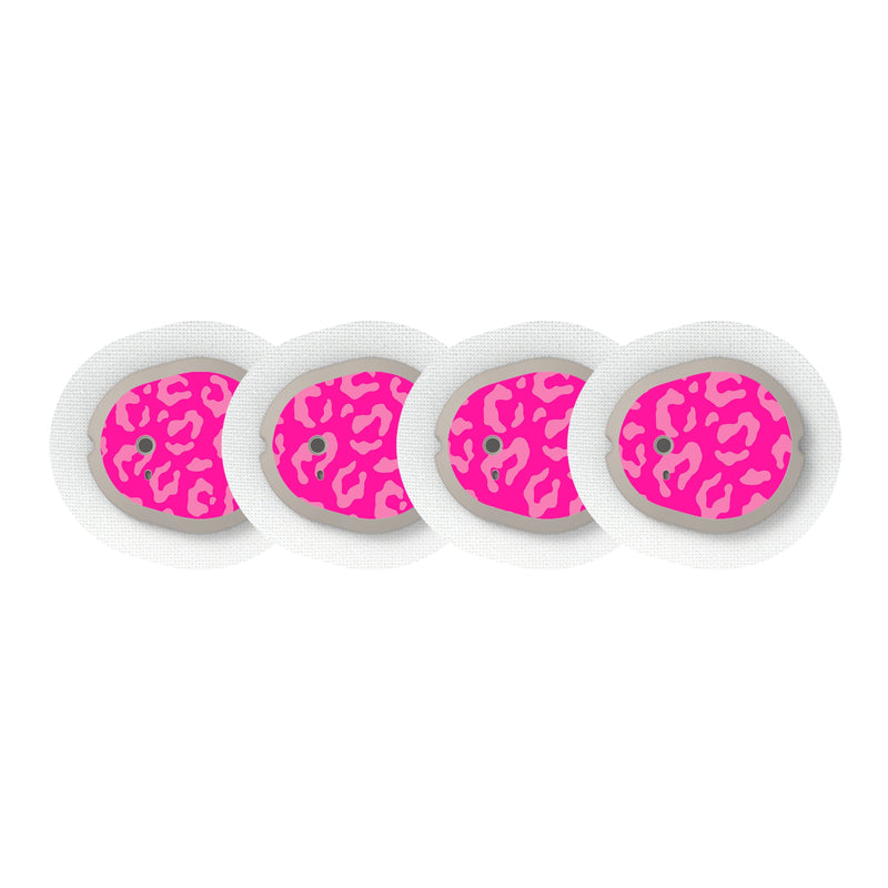 Peelz Wild Cat Sticker Designed for the DEXCOM G7 and Stelo Transmitter Peelz/Stickers White Smoke 4-pack (Set of 4 Stickers)
