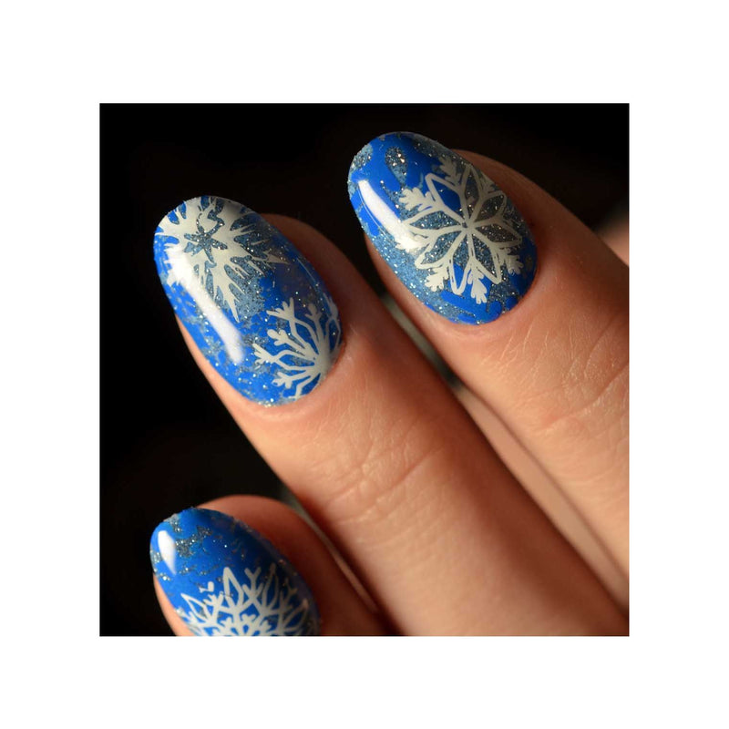 UberChic Beauty Winter Wonderland Stamping Plate Dark Salmon
